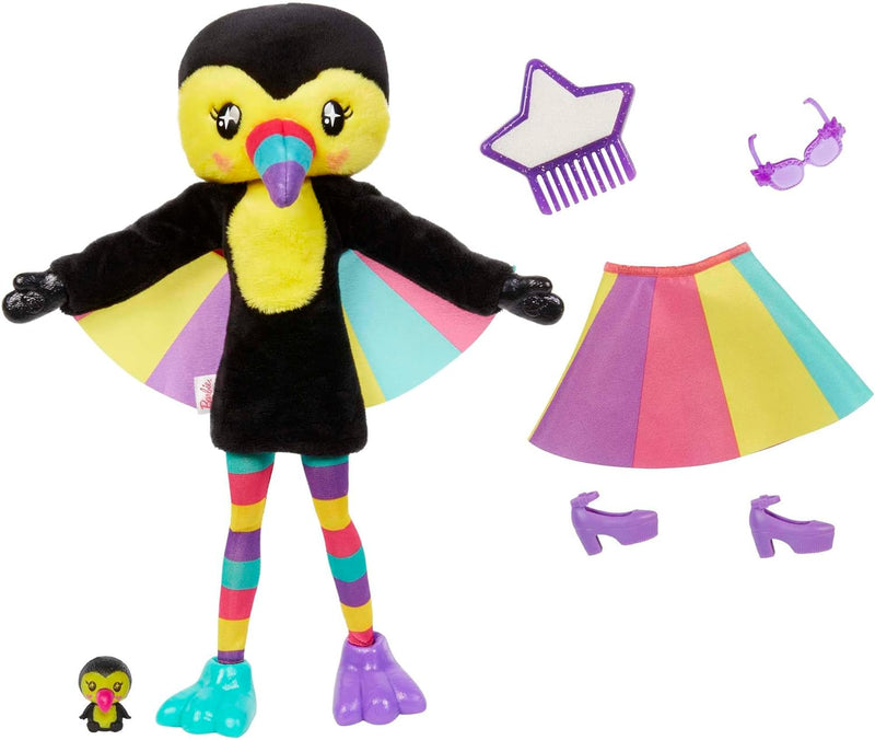 Cutie Reveal Jungle Series Fashion Doll with Toucan Plush Costume Barbie Cutie Reveal Jungle Series Fashion Doll with Toucan Plush Costume Cutie Reveal Jungle Series Fashion Doll with Toucan Plush Costume Barbie