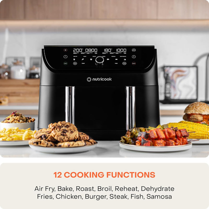 Air Fryer Duo 2 Flexzone, 8.5L Air Fryers Air Fryer Duo 2 Flexzone, 8.5L Air Fryer Duo 2 Flexzone, 8.5L Nutricook