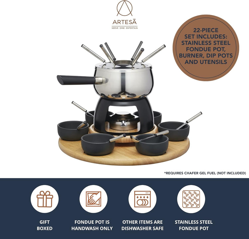 Artesà Six Person Party Fondue Set Fondue Maker Artesà Six Person Party Fondue Set Artesà Six Person Party Fondue Set KitchenCraft