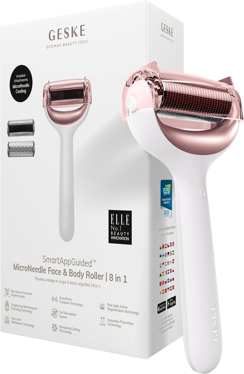 SmartAppGuided™ MicroNeedle Face & Body Roller | 8 in 1 Skin Cleansing Brushes & Systems SmartAppGuided™ MicroNeedle Face & Body Roller | 8 in 1 SmartAppGuided™ MicroNeedle Face & Body Roller | 8 in 1 Geske