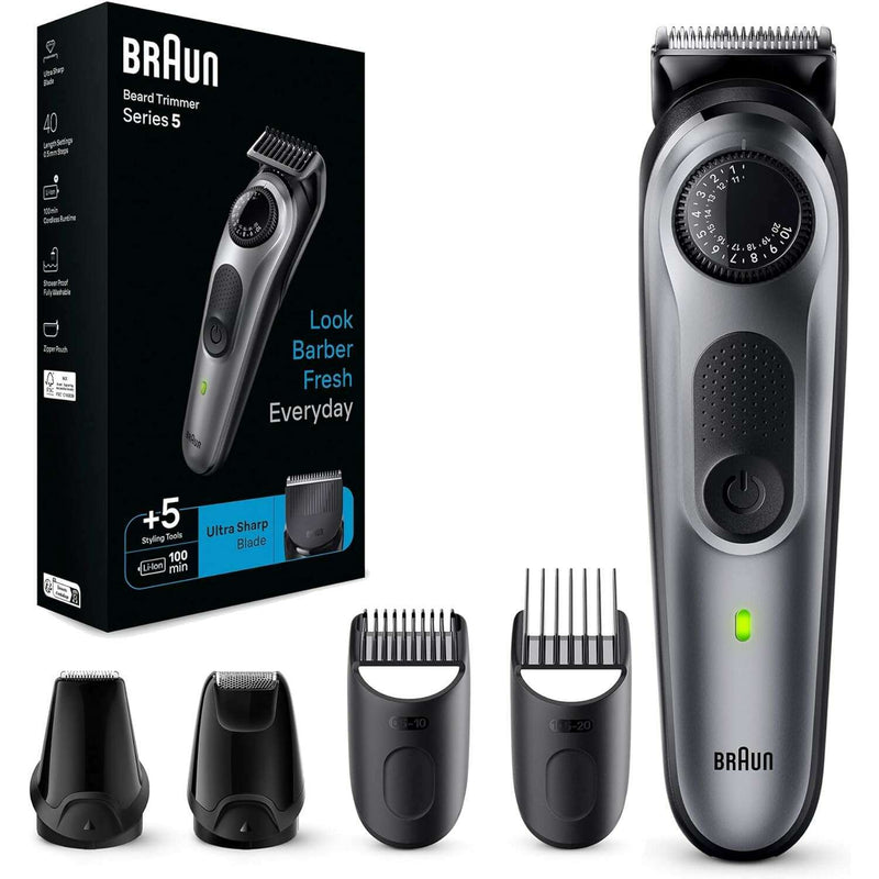 Beard Trimmer 5 With Precision Wheel, 5 Styling Tools Grooming Kit Beard Trimmer 5 With Precision Wheel, 5 Styling Tools Beard Trimmer 5 With Precision Wheel, 5 Styling Tools Braun