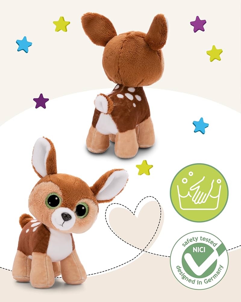 Plush Toy Deer Fawn Feena 15 cm Peluche & Softies Plush Toy Deer Fawn Feena 15 cm Plush Toy Deer Fawn Feena 15 cm NICI