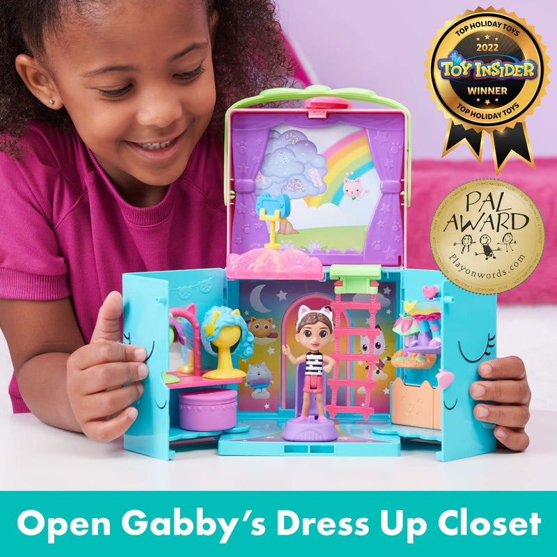 Dress-Up Rainbow Closet Portable Playset Dollies Dress-Up Rainbow Closet Portable Playset Dress-Up Rainbow Closet Portable Playset Gabby's Dollhouse