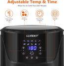 5L Air Fryer + LED Touch Screen, 1400W Outlet 5L Air Fryer + LED Touch Screen, 1400W 5L Air Fryer + LED Touch Screen, 1400W LLIVEKIT