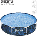 Steel Pro Above Ground Pool Round 3.05 m x 66 cm home pool Steel Pro Above Ground Pool Round 3.05 m x 66 cm Steel Pro Above Ground Pool Round 3.05 m x 66 cm Bestway