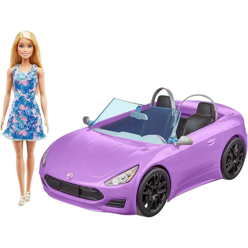 Doll & Purple Convertible Vehicle Dolls and Barbies Doll & Purple Convertible Vehicle Doll & Purple Convertible Vehicle Barbie