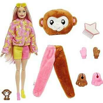 Cutie Reveal Jungle Friends Series,  Monkey Dolls and Barbies Cutie Reveal Jungle Friends Series,  Monkey Cutie Reveal Jungle Friends Series,  Monkey Barbie