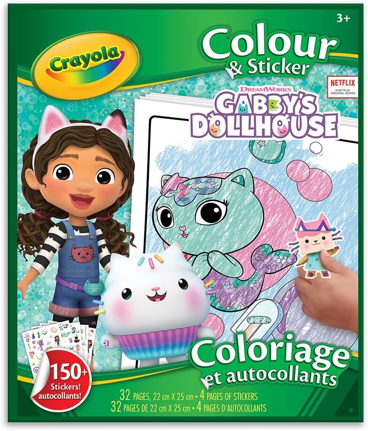 Colour & Sticker - Gabby's Dollhouse Art & Crafts Colour & Sticker - Gabby's Dollhouse Colour & Sticker - Gabby's Dollhouse Crayola