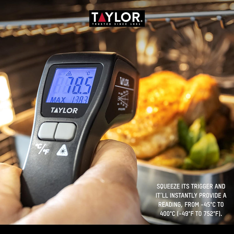 Taylor Pro Digital Non-Contact Infrared Thermometer thermometer Taylor Pro Digital Non-Contact Infrared Thermometer Taylor Pro Digital Non-Contact Infrared Thermometer KitchenCraft