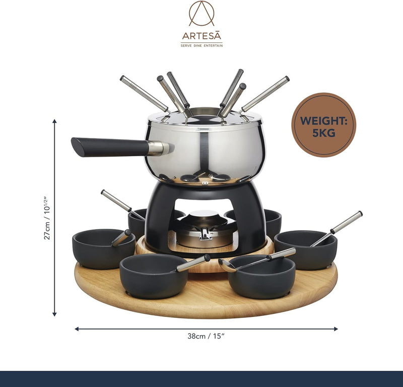 Artesà Six Person Party Fondue Set Fondue Maker Artesà Six Person Party Fondue Set Artesà Six Person Party Fondue Set KitchenCraft