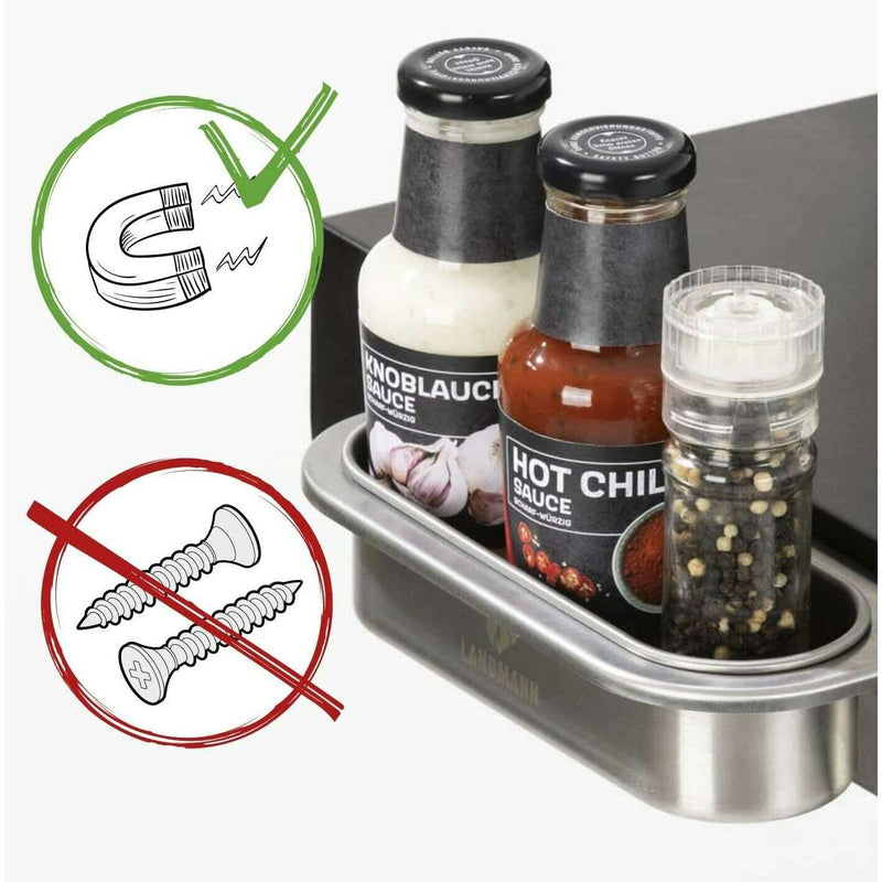 BBQ Attachment -  Magnetic Sauce Holder Outdoor Barbque BBQ Attachment -  Magnetic Sauce Holder BBQ Attachment -  Magnetic Sauce Holder Landmann