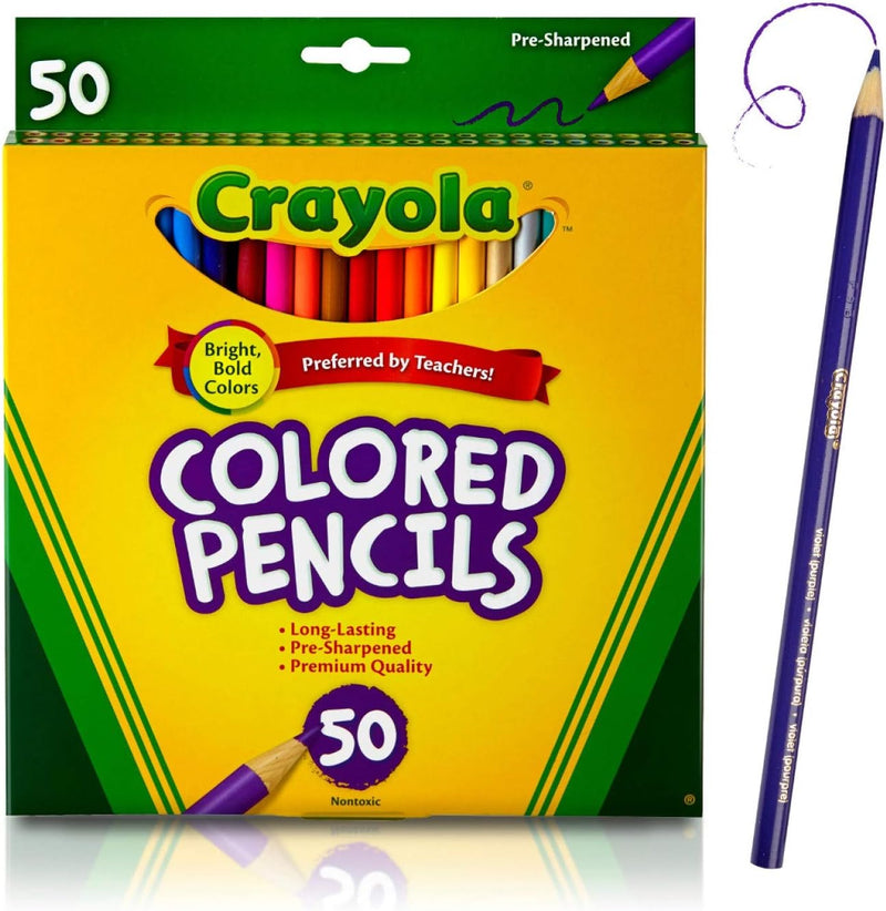 50x Colored Pencil Art & Crafts 50x Colored Pencil 50x Colored Pencil Crayola