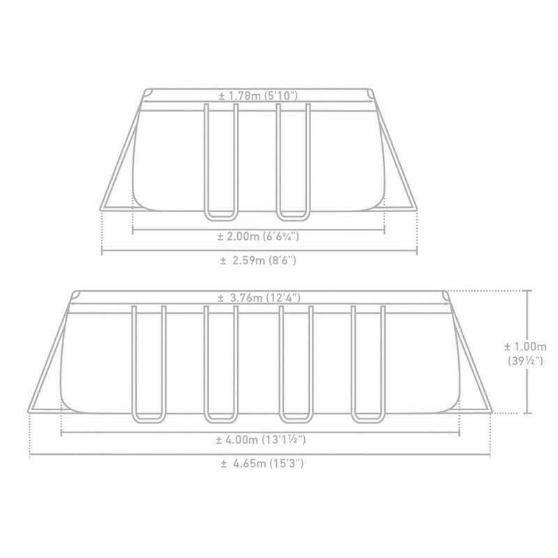 Prism Frame Rect Pool Set 4.00 X 2.00 X 1.00M home pool Prism Frame Rect Pool Set 4.00 X 2.00 X 1.00M Prism Frame Rect Pool Set 4.00 X 2.00 X 1.00M Intex