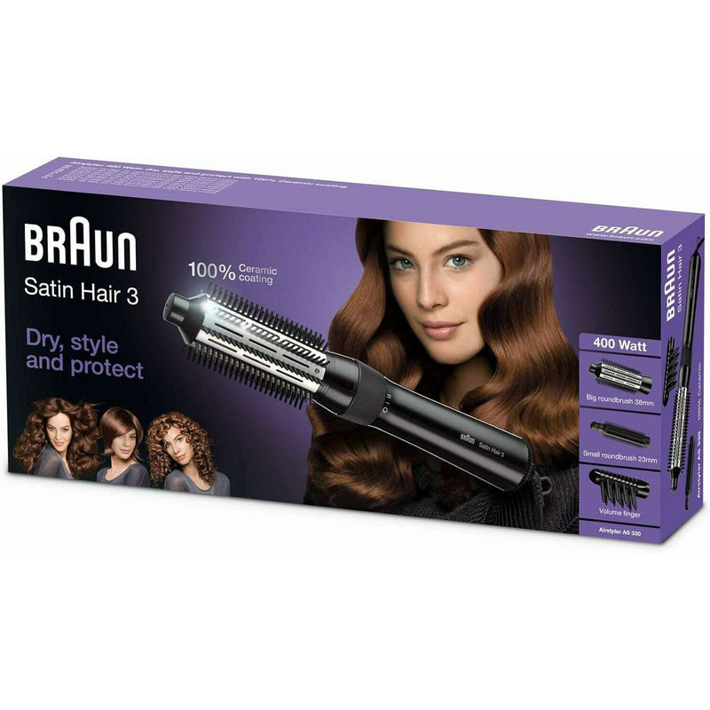 Satin Hair 3  AirStyler With Ceramic Protection Airbrushes Satin Hair 3  AirStyler With Ceramic Protection Satin Hair 3  AirStyler With Ceramic Protection Braun