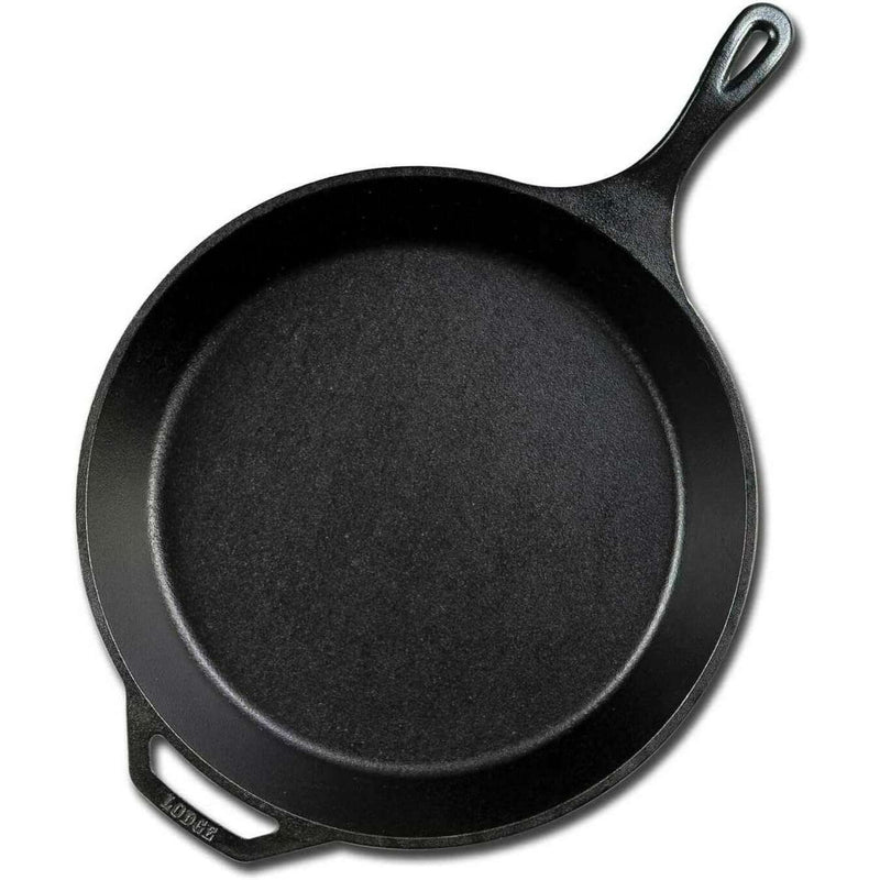 Pre-Seasoned Cast Iron Skillet With Assist Handle, 38cm, Black Cast Iron Pre-Seasoned Cast Iron Skillet With Assist Handle, 38cm, Black Pre-Seasoned Cast Iron Skillet With Assist Handle, 38cm, Black Lodge