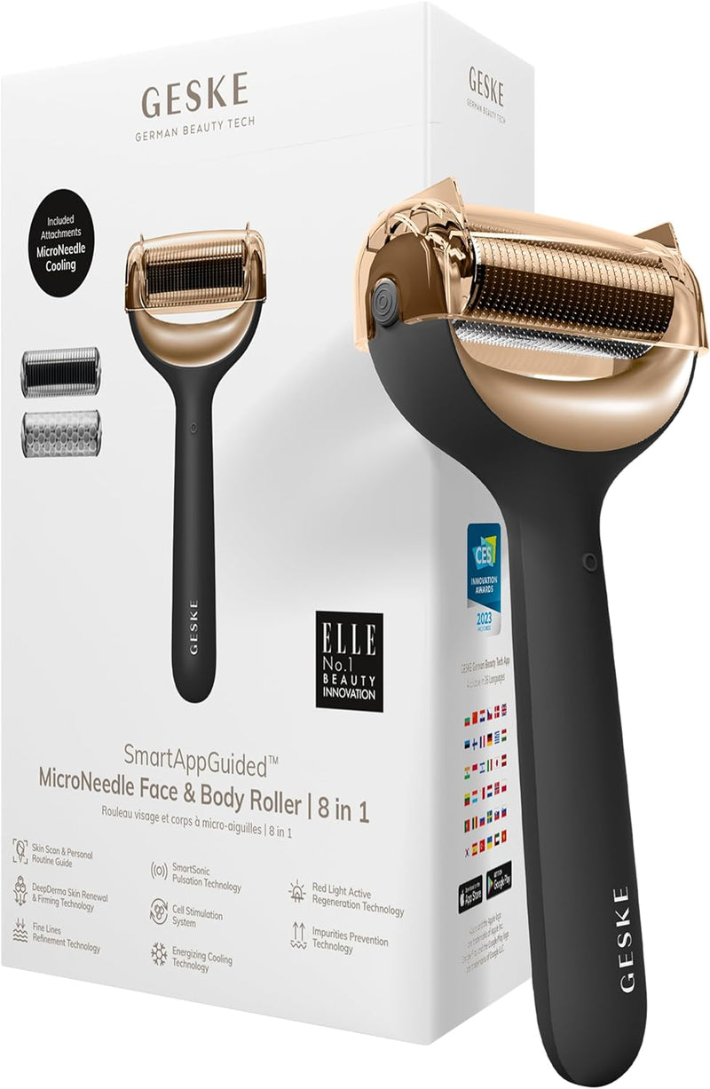 SmartAppGuided™ MicroNeedle Face & Body Roller | 8 in 1 Skin Cleansing Brushes & Systems SmartAppGuided™ MicroNeedle Face & Body Roller | 8 in 1 SmartAppGuided™ MicroNeedle Face & Body Roller | 8 in 1 Geske