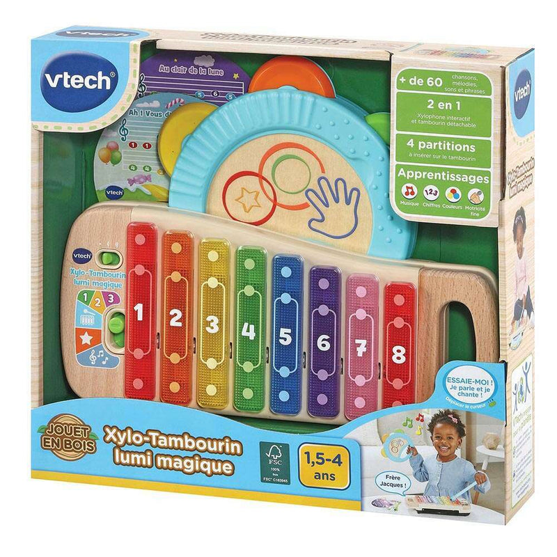 Xylo-tambourin Lumi Magique Wood toddler's toys Xylo-tambourin Lumi Magique Wood Xylo-tambourin Lumi Magique Wood Vtech