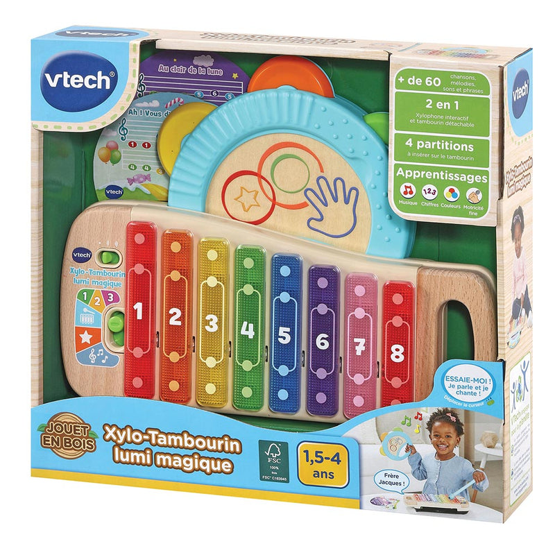 Xylo-tambourin Lumi Magique Wood toddler's toys Xylo-tambourin Lumi Magique Wood Xylo-tambourin Lumi Magique Wood Vtech