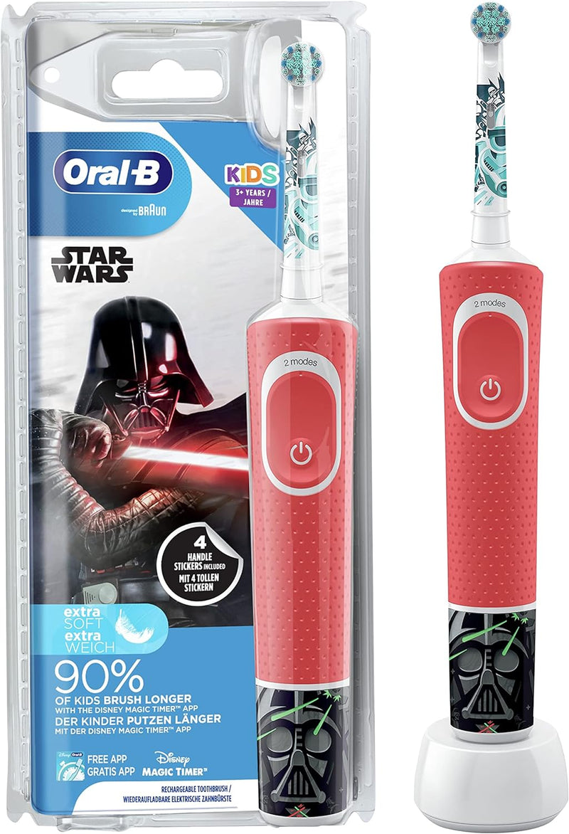 Kids Electric Rechargeable Toothbrush, Star Wars Dental Care Kids Electric Rechargeable Toothbrush, Star Wars Kids Electric Rechargeable Toothbrush, Star Wars Oral B