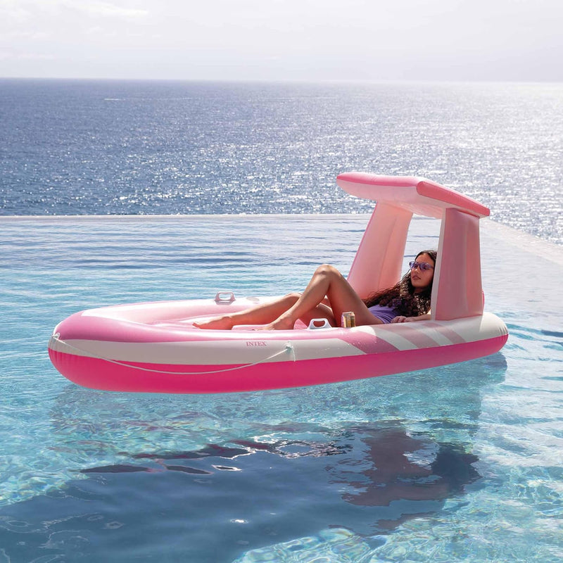 Intex Pink Inflatable Boat With Canopy inflatables Intex Pink Inflatable Boat With Canopy Intex Pink Inflatable Boat With Canopy Intex