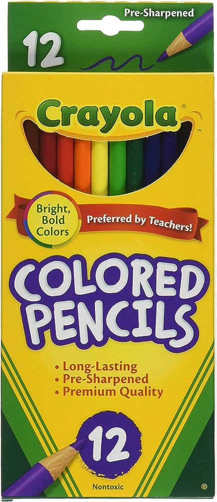 12 Colored Pencils Stationery 12 Colored Pencils 12 Colored Pencils Crayola