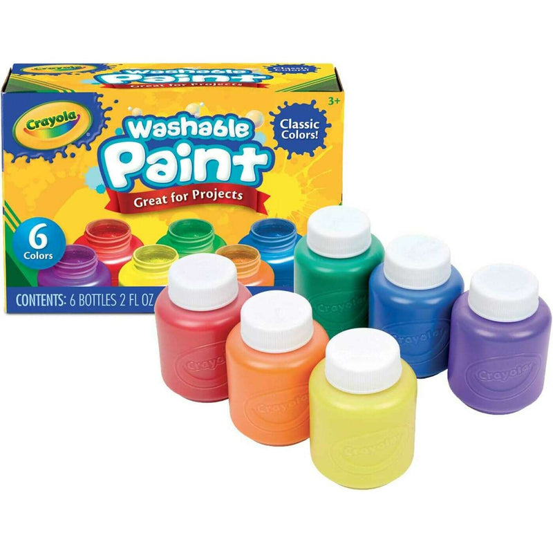 6 Washable Kids Paint, At Home Activities Art & Crafts 6 Washable Kids Paint, At Home Activities 6 Washable Kids Paint, At Home Activities Crayola