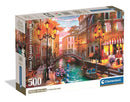 Puzzle 500 Pieces Collection, Sunset Over Venice adults puzzle Puzzle 500 Pieces Collection, Sunset Over Venice Puzzle 500 Pieces Collection, Sunset Over Venice CLEMENTONI