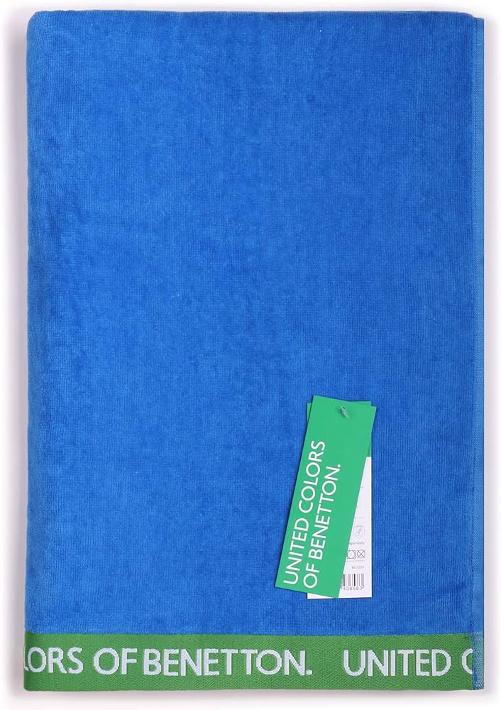 Beach Towel 90 x 160 cm, Blue Bathroom Towels Beach Towel 90 x 160 cm, Blue Beach Towel 90 x 160 cm, Blue United Colors of Benetton