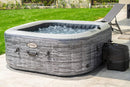 4-Person Greystone Deluxe Square Bubble Spa Set Spa Bubble Pools 4-Person Greystone Deluxe Square Bubble Spa Set 4-Person Greystone Deluxe Square Bubble Spa Set Intex