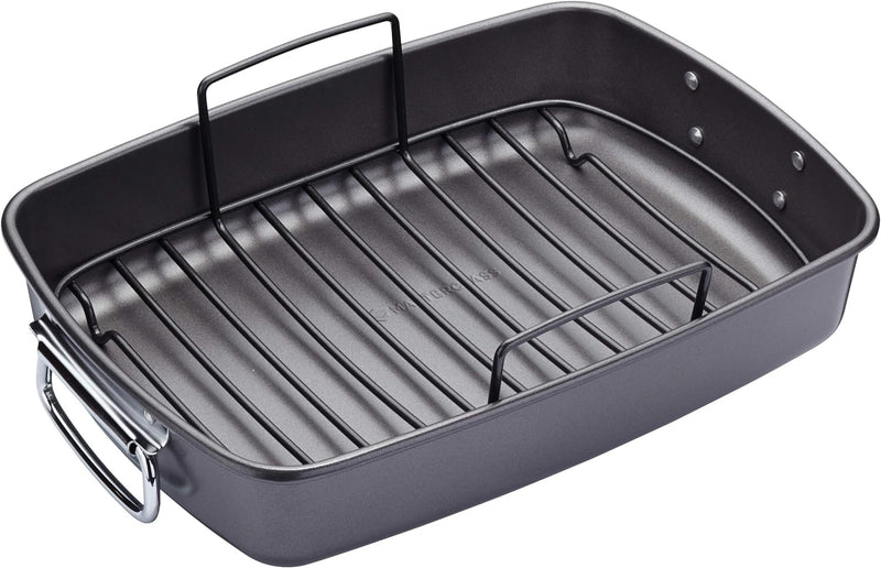 MasterClass Non-Stick Roasting Pan with Rack  MasterClass Non-Stick Roasting Pan with Rack MasterClass Non-Stick Roasting Pan with Rack The German Outlet