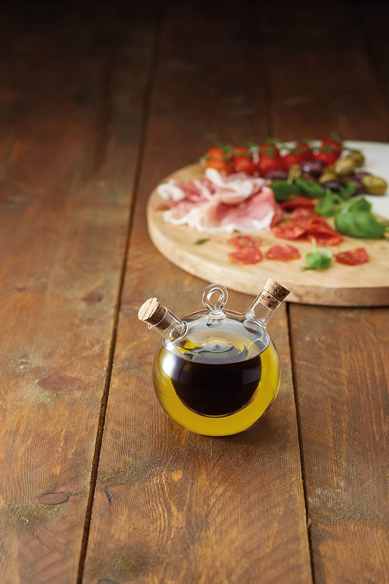 Italian Round Dual Oil and Vinegar Bottle Oil & Vinegar Dispensers Italian Round Dual Oil and Vinegar Bottle Italian Round Dual Oil and Vinegar Bottle KitchenCraft