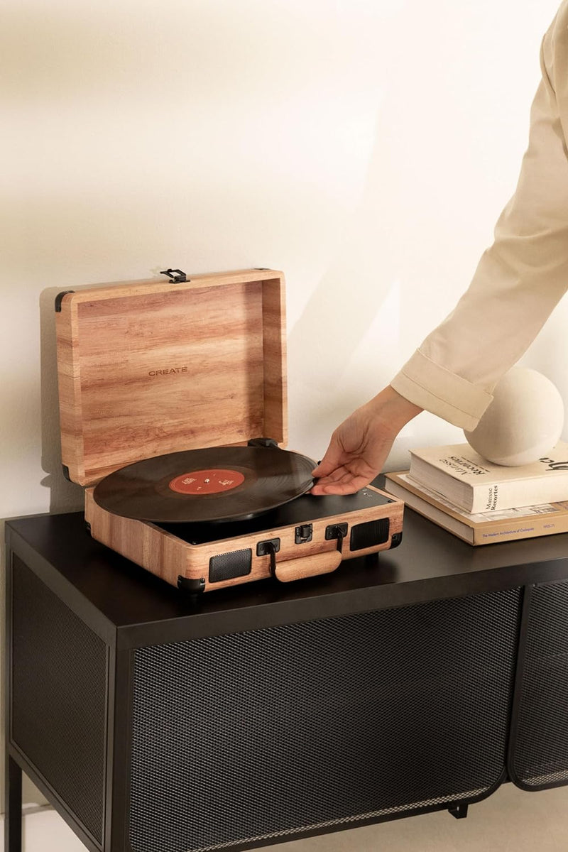 Record Player, Wood - Bluetooth USB, SD, MicroSD, and MP3 outlet Record Player, Wood - Bluetooth USB, SD, MicroSD, and MP3 Record Player, Wood - Bluetooth USB, SD, MicroSD, and MP3 CREATE