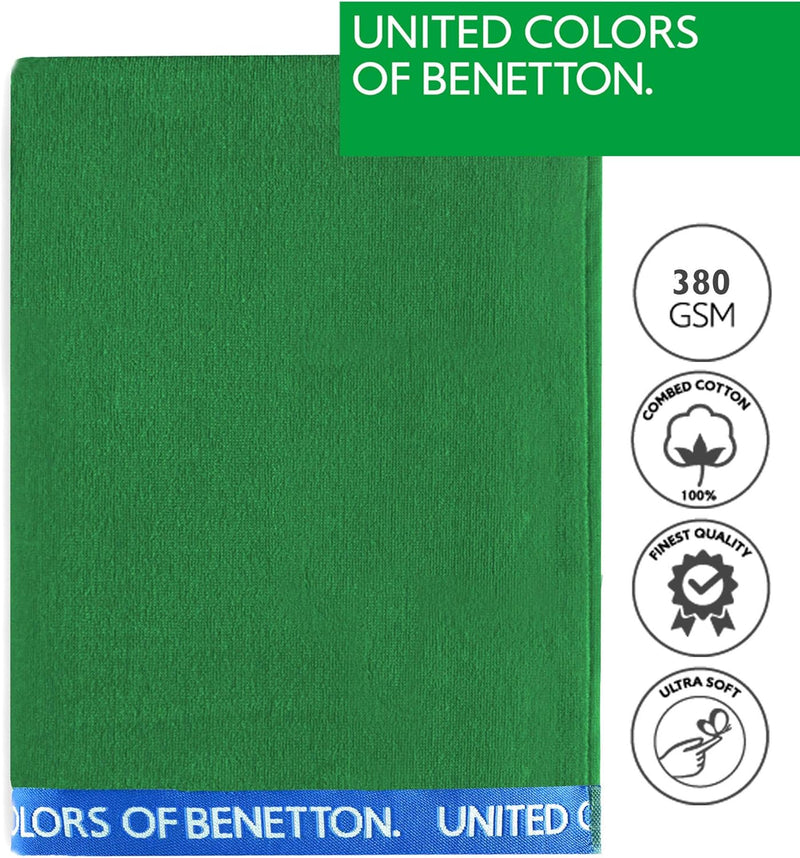 Beach Towel 90 x 160 cm, Green 420 GSM Bathroom Towels Beach Towel 90 x 160 cm, Green 420 GSM Beach Towel 90 x 160 cm, Green 420 GSM United Colors of Benetton