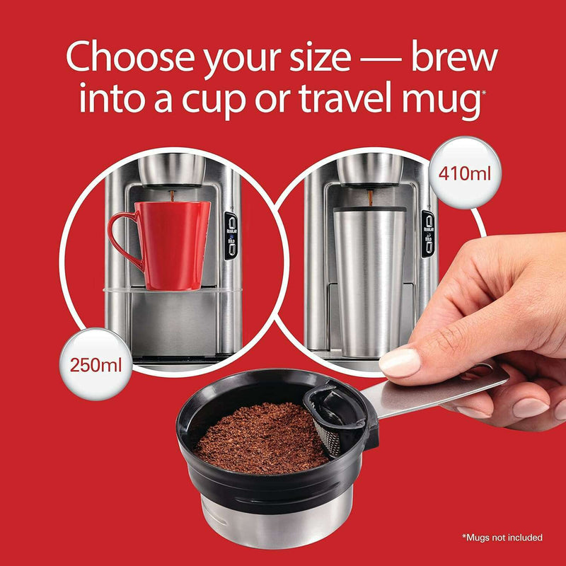 The Scoop® Single-Serve Coffee Maker, Stainless Coffee machine The Scoop® Single-Serve Coffee Maker, Stainless The Scoop® Single-Serve Coffee Maker, Stainless Hamilton Beach