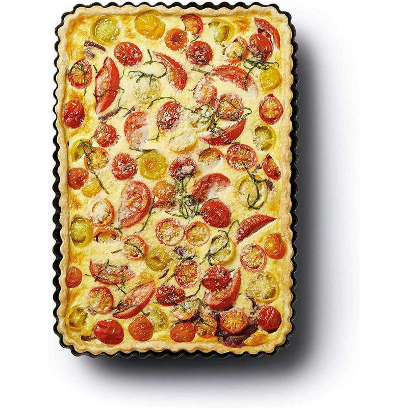 MasterClass Non-Stick Loose Base Fluted Rectangular Flan / Quiche Bakeware MasterClass Non-Stick Loose Base Fluted Rectangular Flan / Quiche MasterClass Non-Stick Loose Base Fluted Rectangular Flan / Quiche KitchenCraft