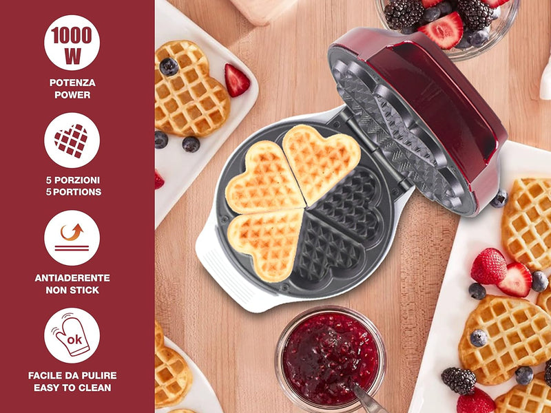 Waffle iron, 5 waffles at the same time Waffle Irons Waffle iron, 5 waffles at the same time Waffle iron, 5 waffles at the same time Beper