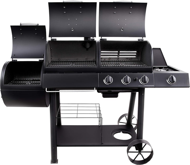 Oklahoma Joe's Longhorn Combo Charcoal/Gas Smoker & Grill Outdoor Barbque Oklahoma Joe's Longhorn Combo Charcoal/Gas Smoker & Grill Oklahoma Joe's Longhorn Combo Charcoal/Gas Smoker & Grill CharBroil