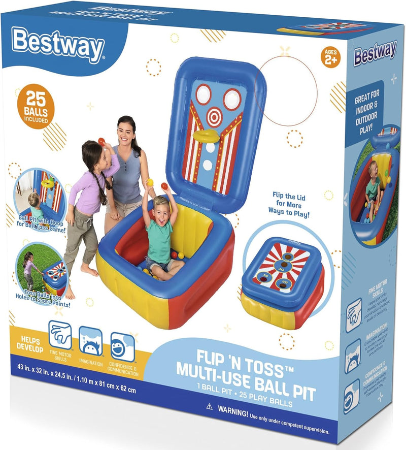 FLIP 'N TOSS Multi Use With 25 Balls Kids Inflatables FLIP 'N TOSS Multi Use With 25 Balls FLIP 'N TOSS Multi Use With 25 Balls Bestway