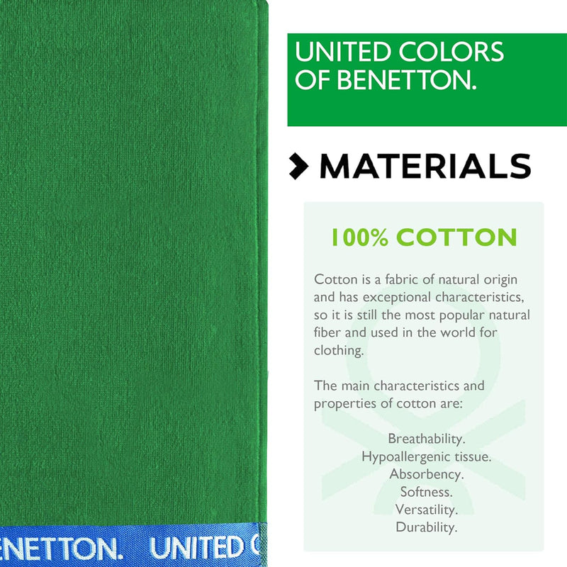 Beach Towel 90 x 160 cm, Green 420 GSM Bathroom Towels Beach Towel 90 x 160 cm, Green 420 GSM Beach Towel 90 x 160 cm, Green 420 GSM United Colors of Benetton