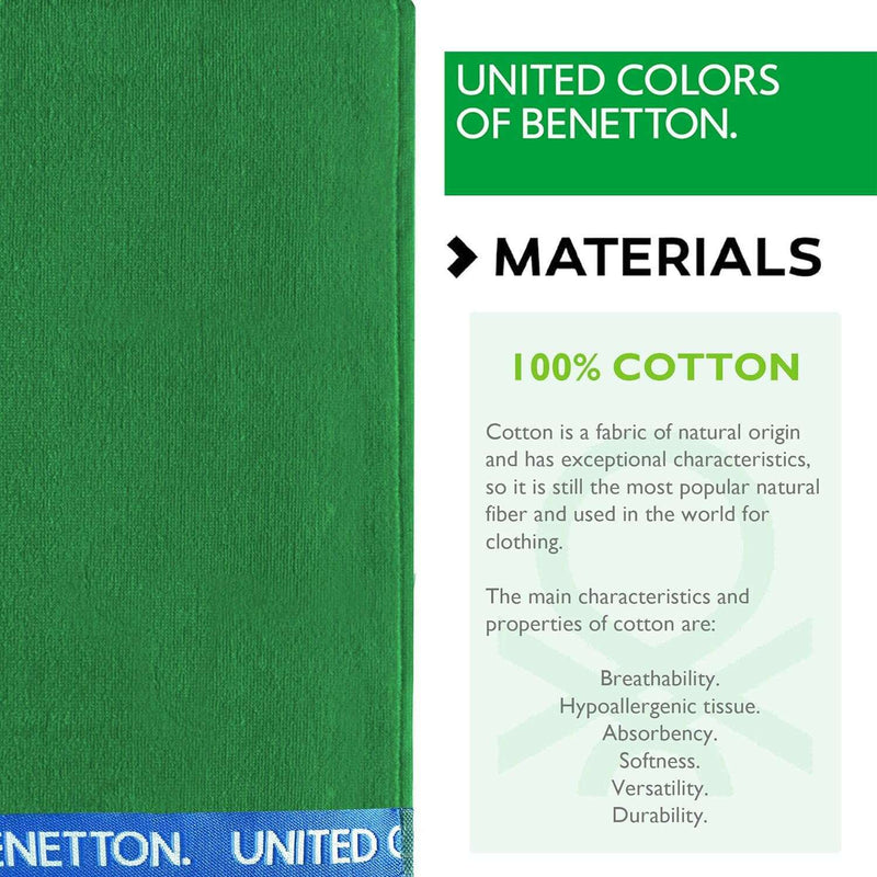 Beach Towel 90x160cm, Green 420GSM Terry Cotton Bathroom Towels Beach Towel 90x160cm, Green 420GSM Terry Cotton Beach Towel 90x160cm, Green 420GSM Terry Cotton United Colors of Benetton