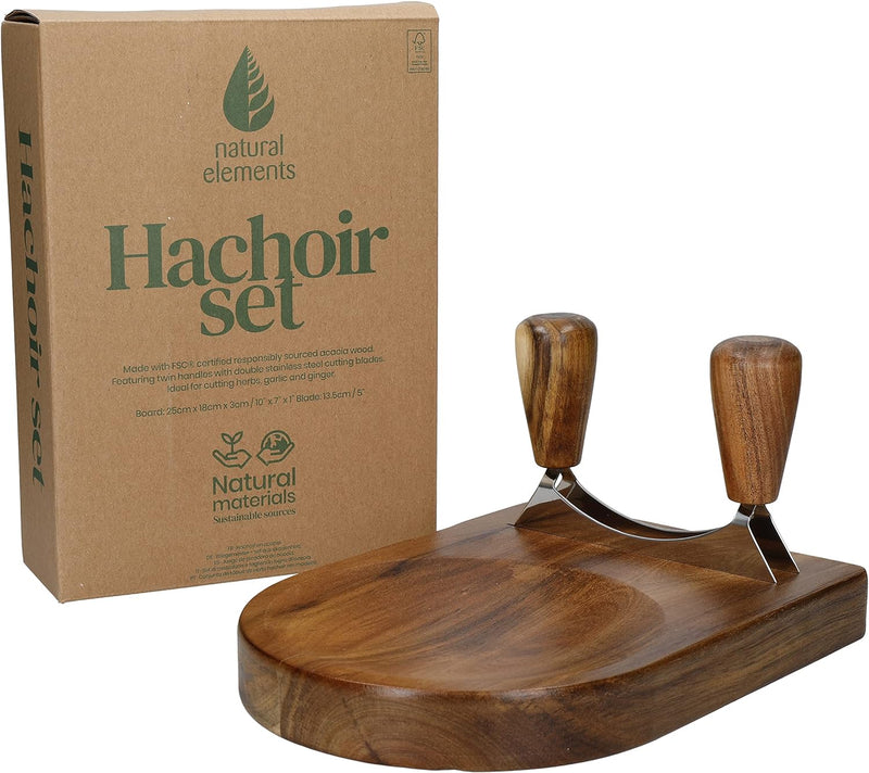 Natural Elements Acacia Wood Hachoir Set Hachoir Set Serving Trays Natural Elements Acacia Wood Hachoir Set Hachoir Set Natural Elements Acacia Wood Hachoir Set Hachoir Set KitchenCraft