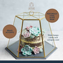 Artesà Glass Serving Cloche with Slate Base Serving Platters Artesà Glass Serving Cloche with Slate Base Artesà Glass Serving Cloche with Slate Base KitchenCraft