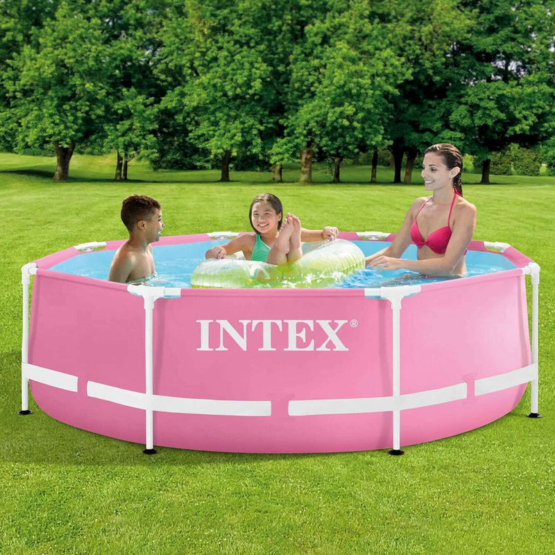 Pink Metal Frame Pool Kids Pool Pink Metal Frame Pool Pink Metal Frame Pool Intex