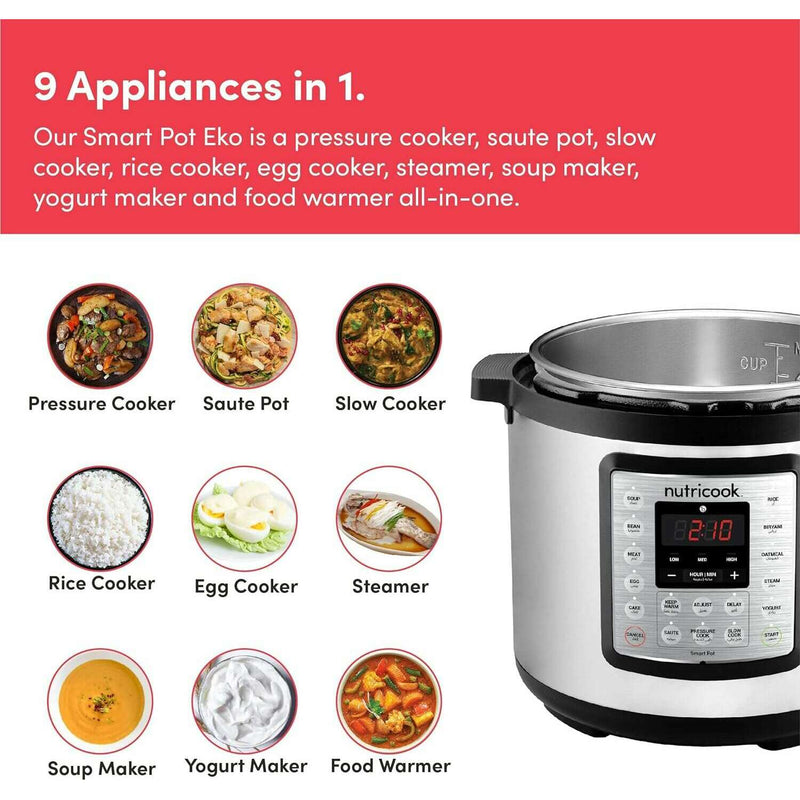 Electric Pressure Cooker - Smart Pot Eko  6L Pressure cooker Electric Pressure Cooker - Smart Pot Eko  6L Electric Pressure Cooker - Smart Pot Eko  6L Nutricook