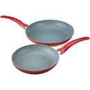 The German Outlet, Tognana, Matt Red Hermes- Cooking Set- 8 Pieces