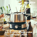 2 in 1 Fondue & Crepe Maker - 1500W Outlet 2 in 1 Fondue & Crepe Maker - 1500W 2 in 1 Fondue & Crepe Maker - 1500W SEVERIN