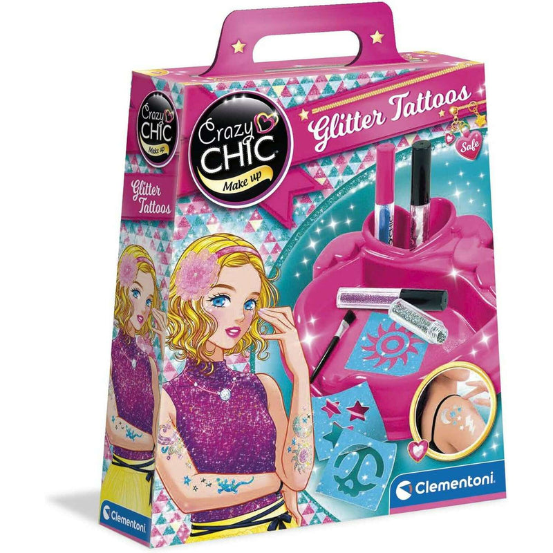 Crazy Chic Glitter Tattoo kids cosmetics Crazy Chic Glitter Tattoo Crazy Chic Glitter Tattoo CLEMENTONI