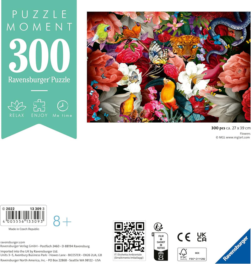 Tropical Flowers - 300 Pieces puzzle Tropical Flowers - 300 Pieces Tropical Flowers - 300 Pieces Ravensburger