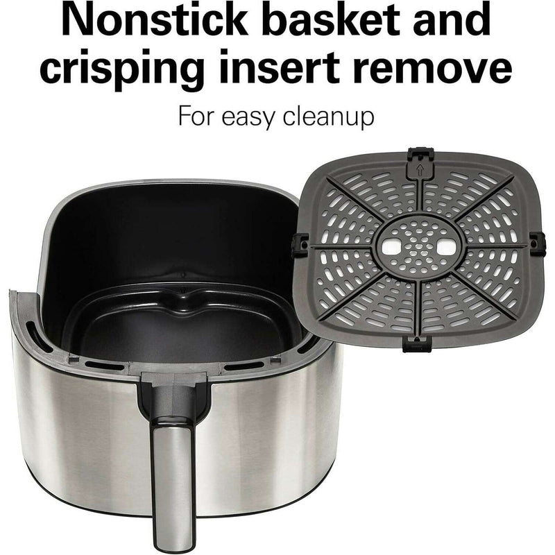 5.5 Liter Digital Air Fryer with Nonstick Basket Air Fryers 5.5 Liter Digital Air Fryer with Nonstick Basket 5.5 Liter Digital Air Fryer with Nonstick Basket Hamilton Beach