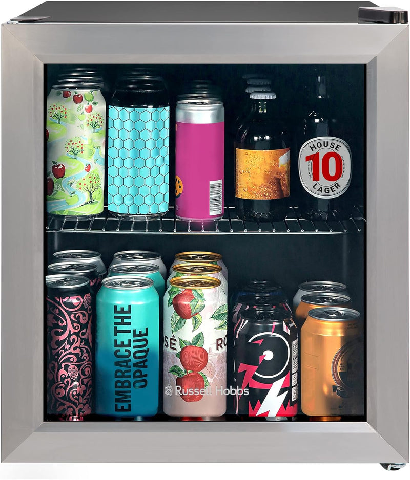 Table Top Wine/Drinks Cooler with Glass Door mini fridge Table Top Wine/Drinks Cooler with Glass Door Table Top Wine/Drinks Cooler with Glass Door Russell Hobbs